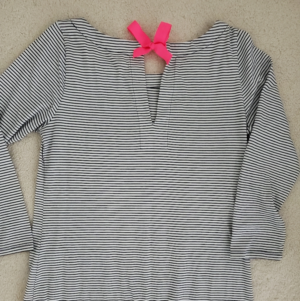 Lilly Pulitzer Noelle Dress in True Navy Bayside Stripe Engineered szS - Picture 16 of 16